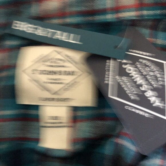 ST. John’s Bay Signature Series Flannel 3XLT New With Tags - Picture 5 of 6
